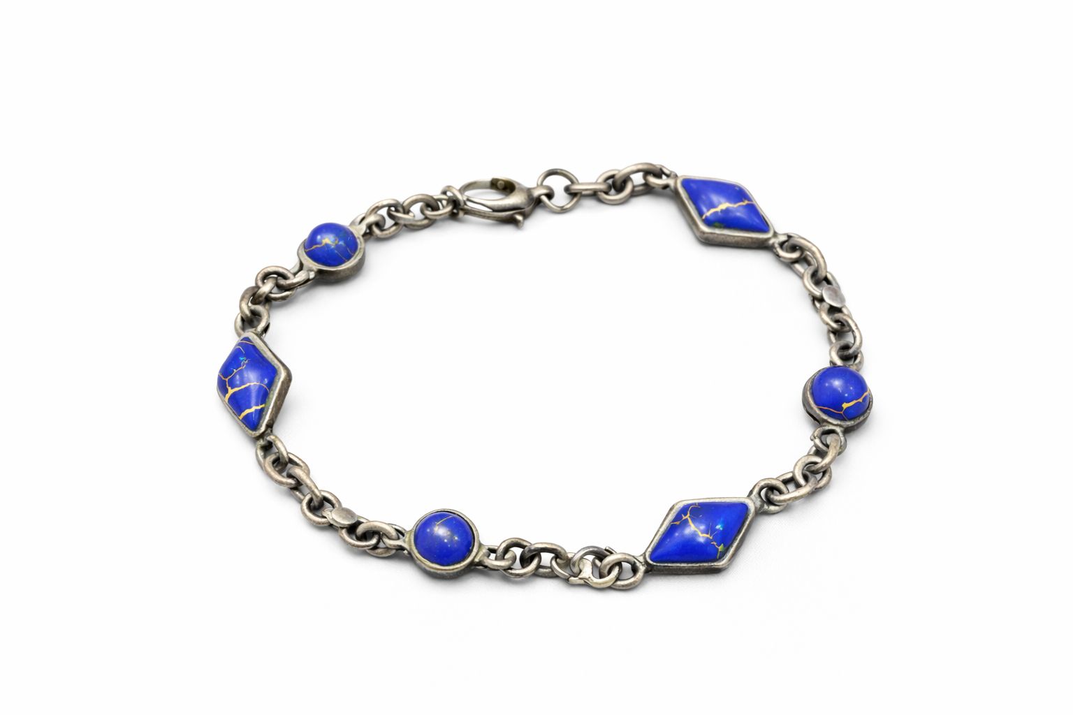 antique silver lapis blue bracelet antique silver lapis blue bracelet