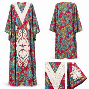 bohemian paisley ari embroidered long dress