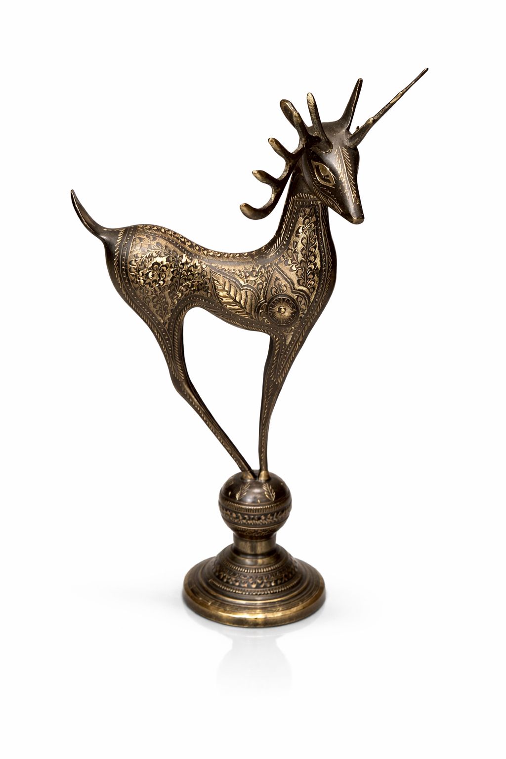 brass decorative deer figurine 12 inch brass decorative deer figurine 12 inch