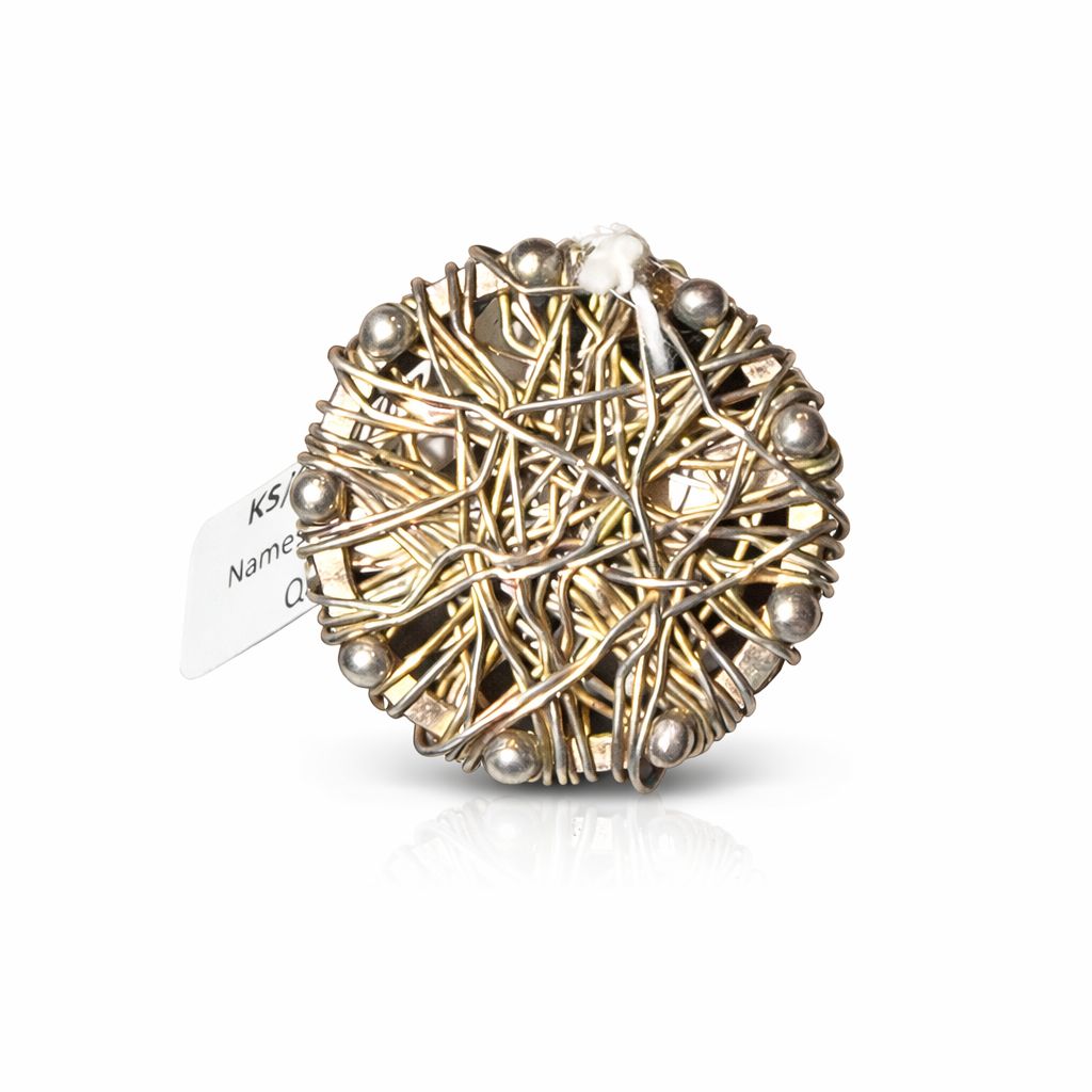 hand woven wire ring silver & gold hand woven wire ring silver & gold