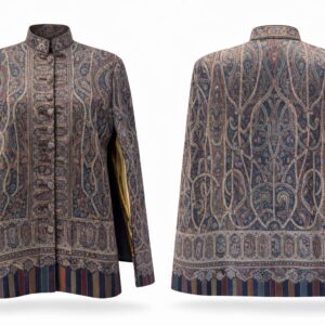 kani antique indigo medallion cape (size 42)