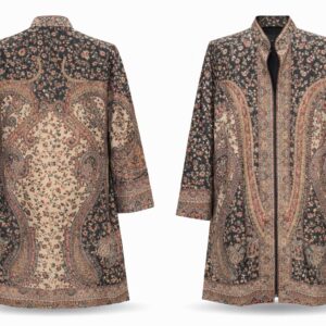 kani short jacket black & beige