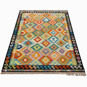 pakistani multicolored tribal kilim (8x10 feet)