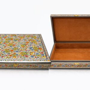 papier mâché box multicolour 12x12 inches