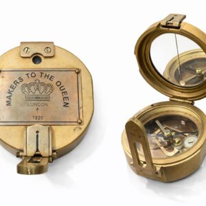 vintage 1920 british military prismatic sighting compass.