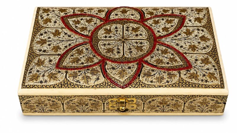 Luxury Kashmiri Lotus Design Box