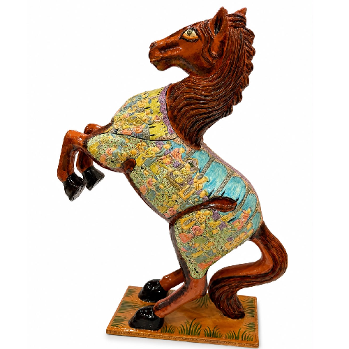 Handcrafted Kashmiri Decorative Horse