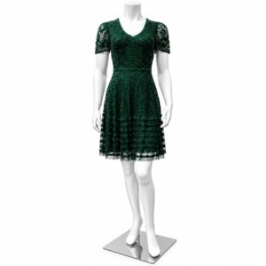 Emerald Beaded Lace Dress
