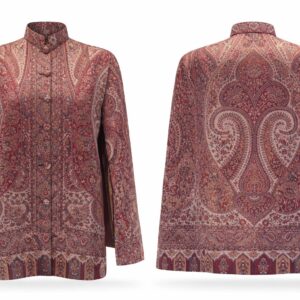Kani Crimson Medallion & Paisley Cape (Size 44)