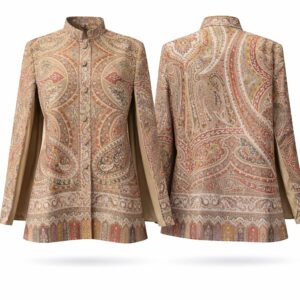 Kani Heritage Tapestry & Imperial Paisley Cape "Midnight Medallion Garden" (Size 42)