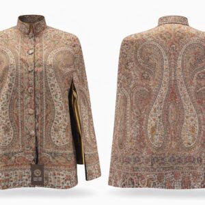 Kani Heritage Tapestry & Imperial Paisley Cape "Vintage Ivory Garden" (Size 44)