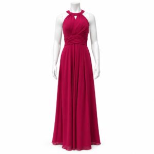 Milan Magenta Halter Gown