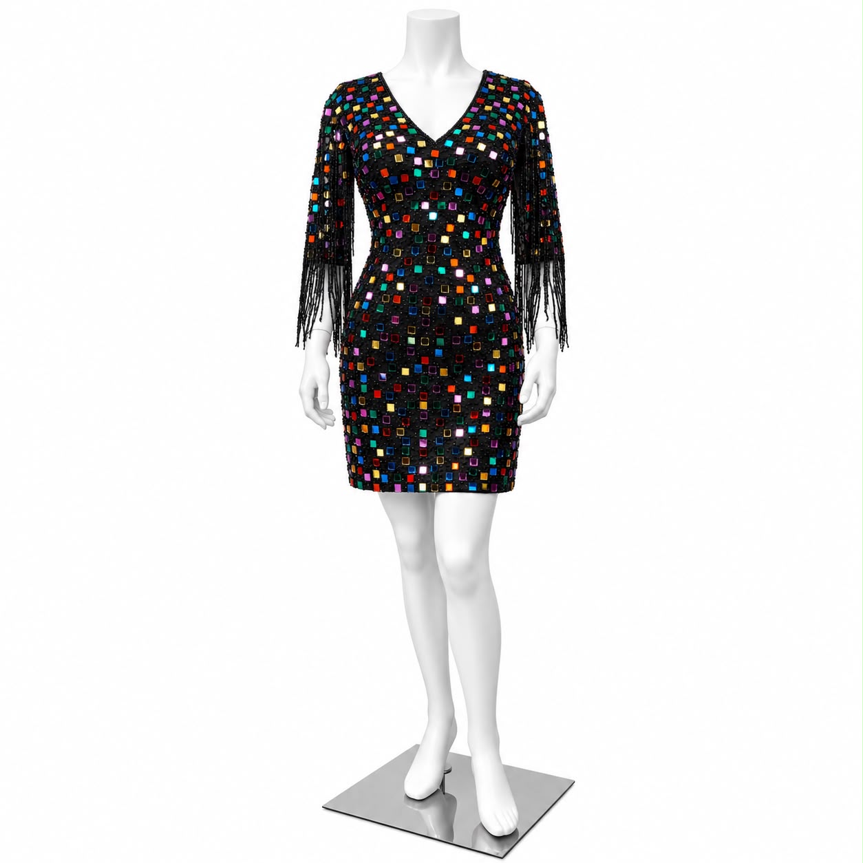 Spectrum Fringe Dress