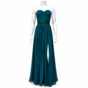 Milan Teal & Emerald Gown