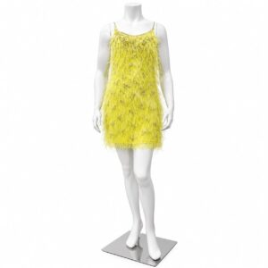Amalfi Yellow Feather Cocktail Dress